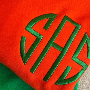 Circle Monogram Sweatshirt - Customizable Personalize Your Monogram Sweatshirt