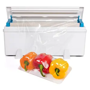 IDL Packaging WP-179D 12" WrapMaster Dispenser for Food Film Rolls, White – Professional Dispenser with Cutter for Home or Commercial Kitchen – Hidden Blade, Smooth and Safe Cutting