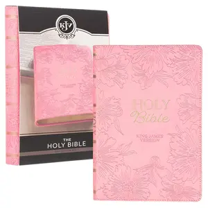 KJV Holy Bible, Gift Edition King James Version with Faux Leather Cover in Blossom Pink Floral