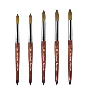 Nail Kolinsky Brush Acrylic Powder Nail Brush, Wooden Handle, Pure Acrylic Kolinsky Brush, Acrylic Nails Brush, Professional Beauty Tool, Nail Art