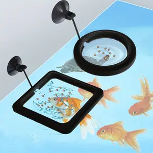 2-Pack Fish Tank Feeder with Suction Cup, Ideal for Floating Plants, Water Change & Fish Feeding, Compatible with Betta Goldfish & Turtle, No Battery Required