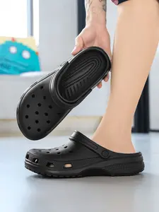 Summer Unisex Breathable Hollow Out Shoes, Anti-Slip Wear-Resistant Two-Wear Sandals, Lightweight Home Outdoor Beach Slippers