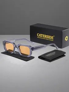 CATERSIDE One Pair With Packaging Classic Minimalist Retro Thick Frame Square Glasses CP Temple Tips Detail Versatile Elegant Unisex Suitable for Road Trip Cycling Travel Beach Wedding Party Street Fashion Photography Prop