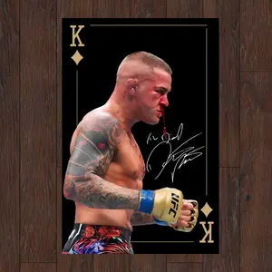 Dustin Poirier Poster, American Fighter Poster, Motivational, UFC Fighter Posters, Wall Decor, MMA