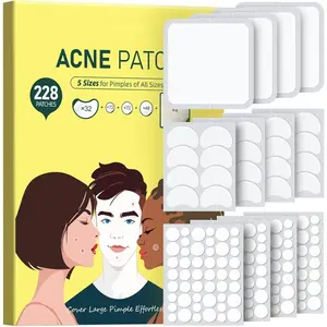 Pimple Patches for Face, Large Acne Patch, XL Hydrocolloid Bandages,Zit Stickers for Forehead, Chin, Nose, Body, Back, and Chest (5 Sizes)