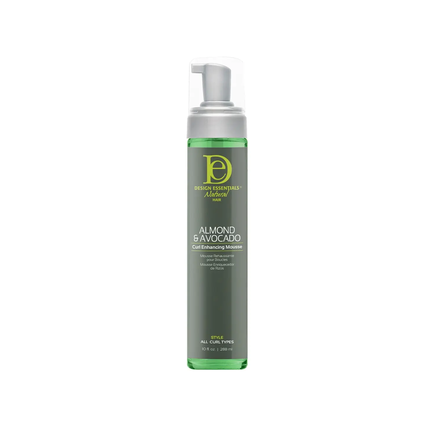 Design Essentials Almond & Avocado Curl Enhancing Mousse, Hydrating Haircare for Curly Hair, 10 oz, Natural Curls, Bouncy Curls