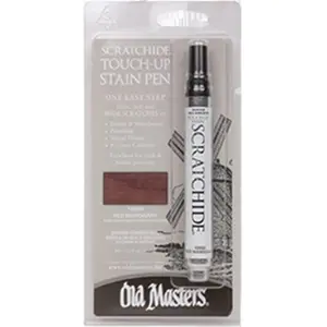212 MAIN Old Masters 1005 Red Mahogany Scratchide Stain Pen - Pen Form Automotive Paint Care Tool, Furniture Scratch Repair Solution That Hides Flaws for Wood Cabinets & Oil Finish Nicks