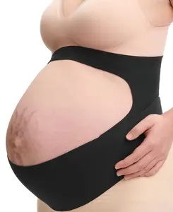 Maternity support belt, suitable for expectant mothers to wear starting from the second trimester of pregnancy, super comfortable waist and back support, comfortable and breathable, suitable for all sizes M-XL, maternity belly bel