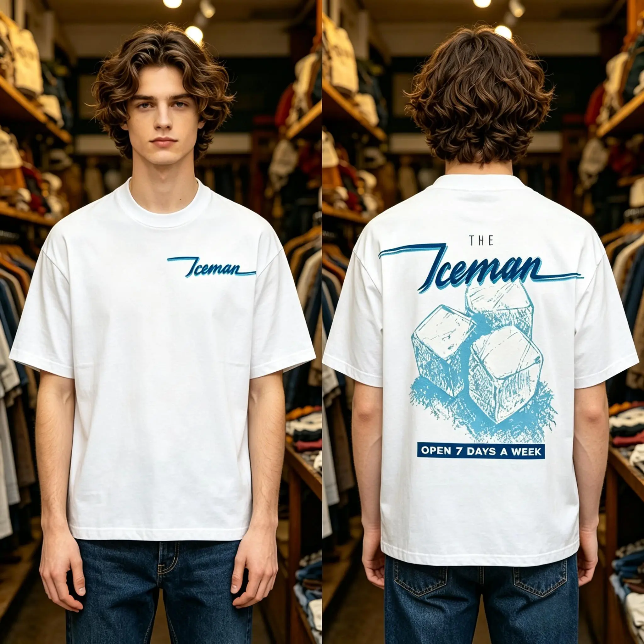 Stay Cold The Iceman Vintage Tee Premium Boxy Fit Streetwear 90s