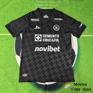 2526 Mexico League  Cruz Azul Home Away Black Short Sleeve Top Soccer Jerseys LIGAMX Fan Edition