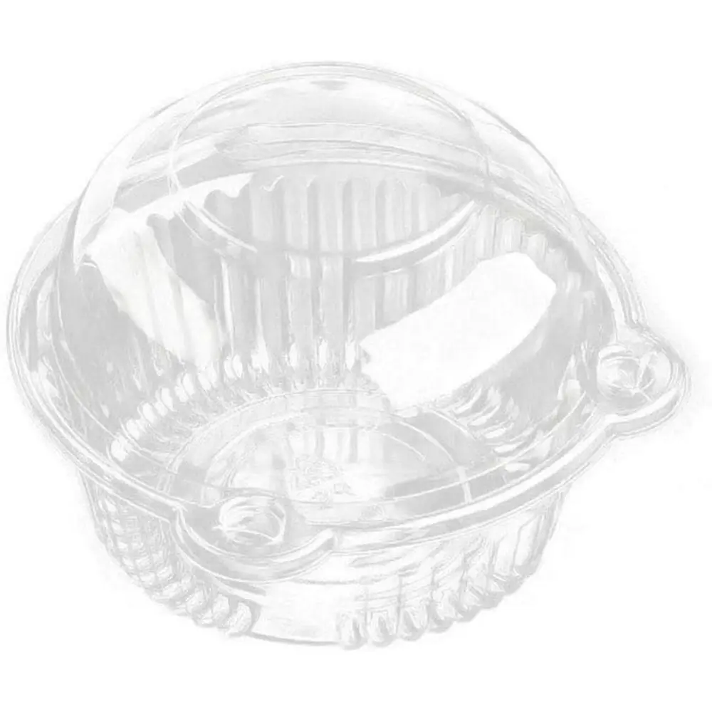 Cupcake Holders Individual,50 PC Cupcake Containers Disposable Clear Plastic Single Muffin Dome Holders Cases Individual Cupcake Boxes Bulk (white, 50 pcs)