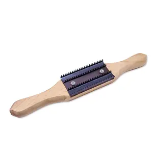 Maverick Abrasives | Buffing Rake For Metal Polishing for Buffing Wheels - Wheel Dressing & Compound Removal - Wood Handle Replaceable Steel Rake - For Bench Grinder Lathe Angle Grinder