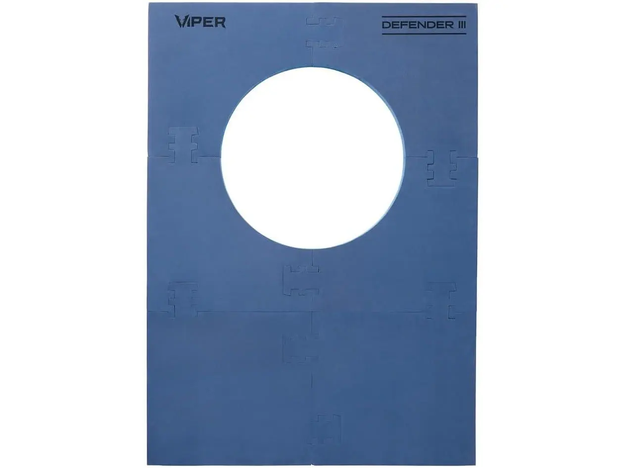 Viper Wall Defender III Dartboard Surround, 1" Thick EVA Foam, Reversible Blue/Black with Quick Snap-Install for Dart Games, Universal Fit for 18" & 17.75" Boards