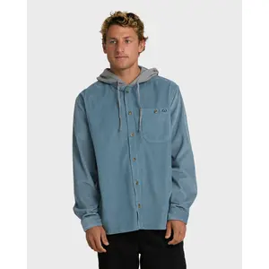 BILLABONG Men's Baja Long Sleeve Shirt, Regular Fit Midweight Fleece, Layering