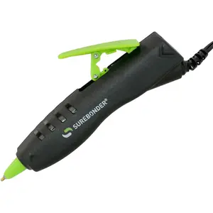 GP-100F Ergonomic Detail Tip Mini-Size Hot Glue Pen for Crafting and Repairs, 10, Corded, Black