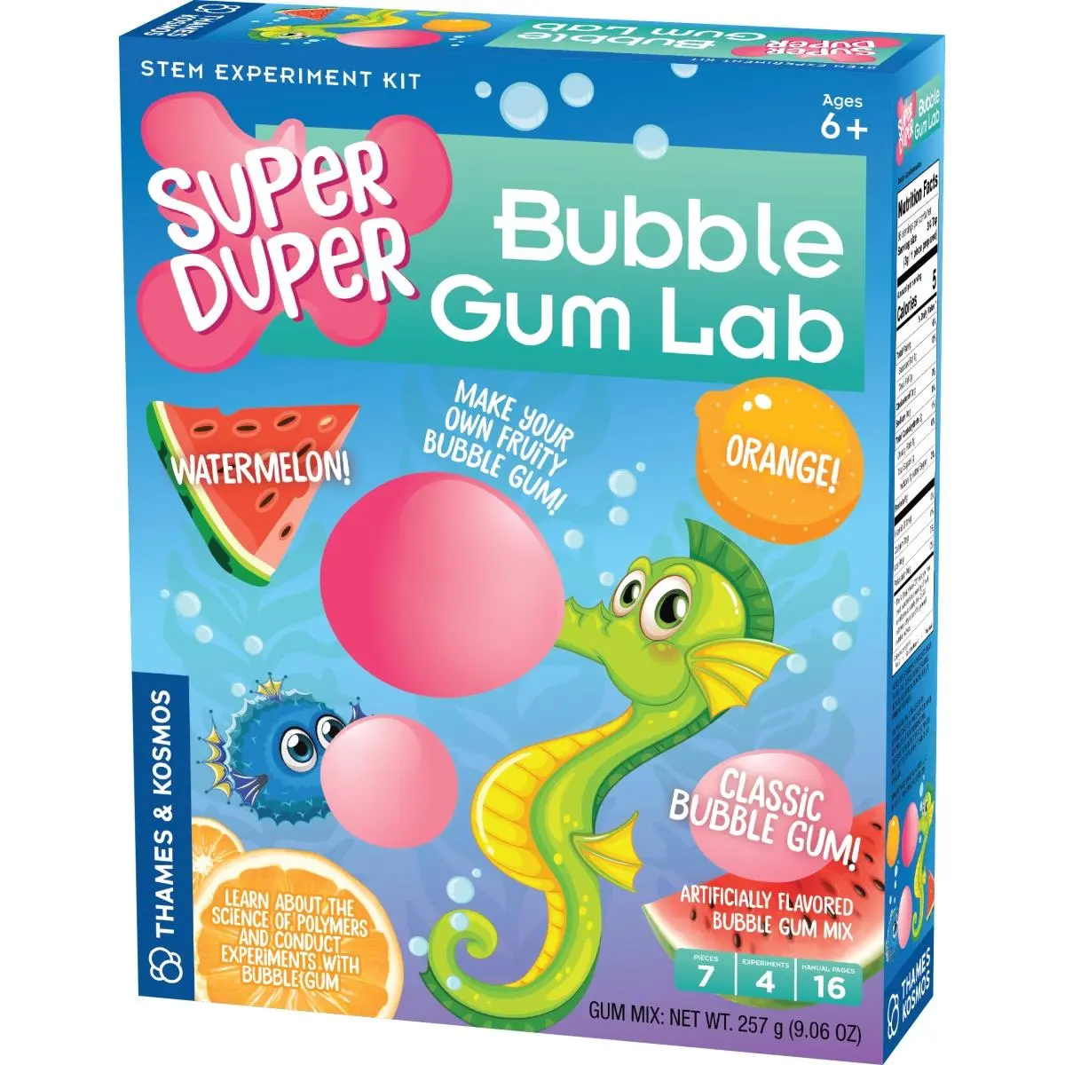 212 MAIN Thames & Kosmos Yummy Fruity Mix Sugar Bubblegum Chemistry Set, Cat Toy Accessory with Bubble Gum & Gummy Treats for Cats
