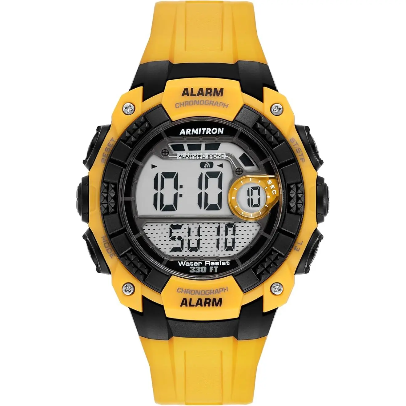 Armitron Sport Resin Digital Chronograph Mens Watch 40-8209YLW