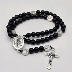 Stretchy Rosary Bracelet (Homemade and Made-to-order) Religious Jewelry Gift