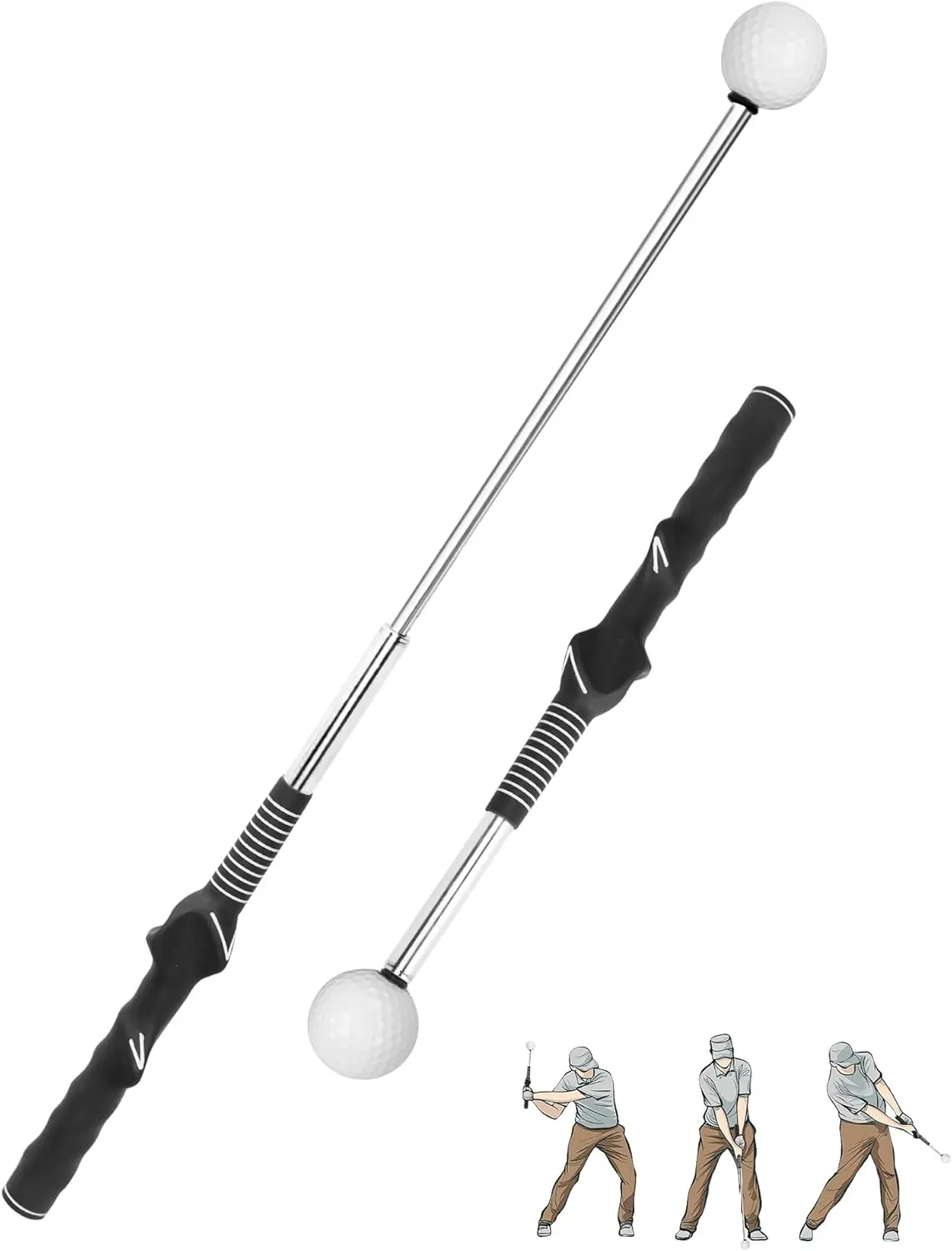 Golf Swing Trainer - Superior Golf Training Aid, Unmatched Grip Trainer, Ideal for Golf Practice & Training VILEMALEN