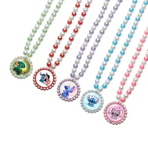 Disney Stitch Necklace and Bracelet Set - Charming Stitch Design for Everyday Wear & Perfect Gift for Fans