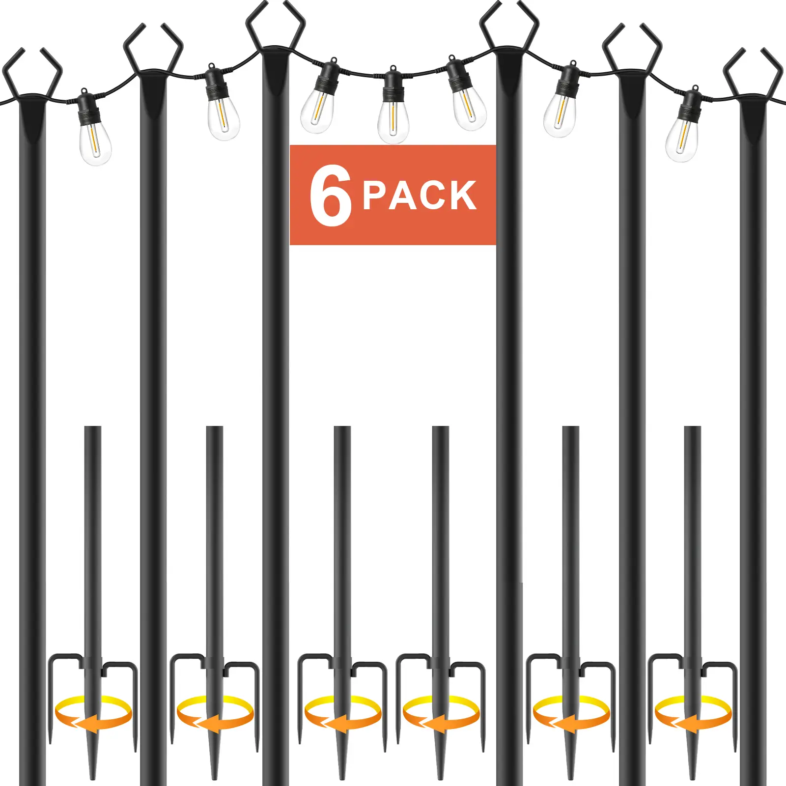 6 Pack 8Ft
