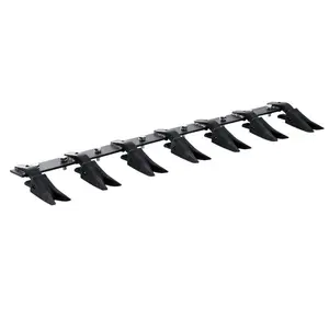 VEVOR Bucket Tooth Bar, 53'', Heavy Duty Tractor Bucket Teeth Bar for Sub-Compact Tractor Loader, 4560 lbs Load-Bearing Capacity, Fits Bucket Cutting Edges Sized 1/2 or Less with No Drilling Required