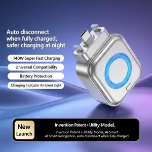 Overcharge Protection Adapter, Smart Auto Stop Charger, Full Charge Disconnect, Nightly Charging Safety, Portable Battery Protector, Smartphone