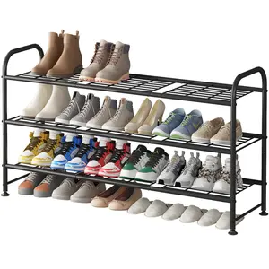 Shoe Rack 4Tier  Storage Organizer for Closet Entryway Metal Room Home Organization Easy Assembly Shoe Rack Organizer High Capacity Room Accessories Deals For You Days