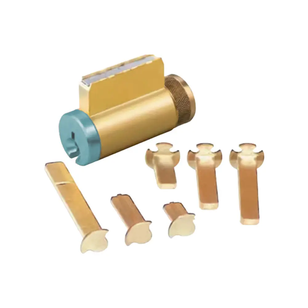 ILCO 15995 Keyed Key-In-Knob (KIK) Lock Cylinder - 5 Drilled Pins, Corbin 77 Keyway, KD, 26D Finish, Satin Chrome, Grade 1 Solid Brass Hardware, 3 Rigid Tailpieces
