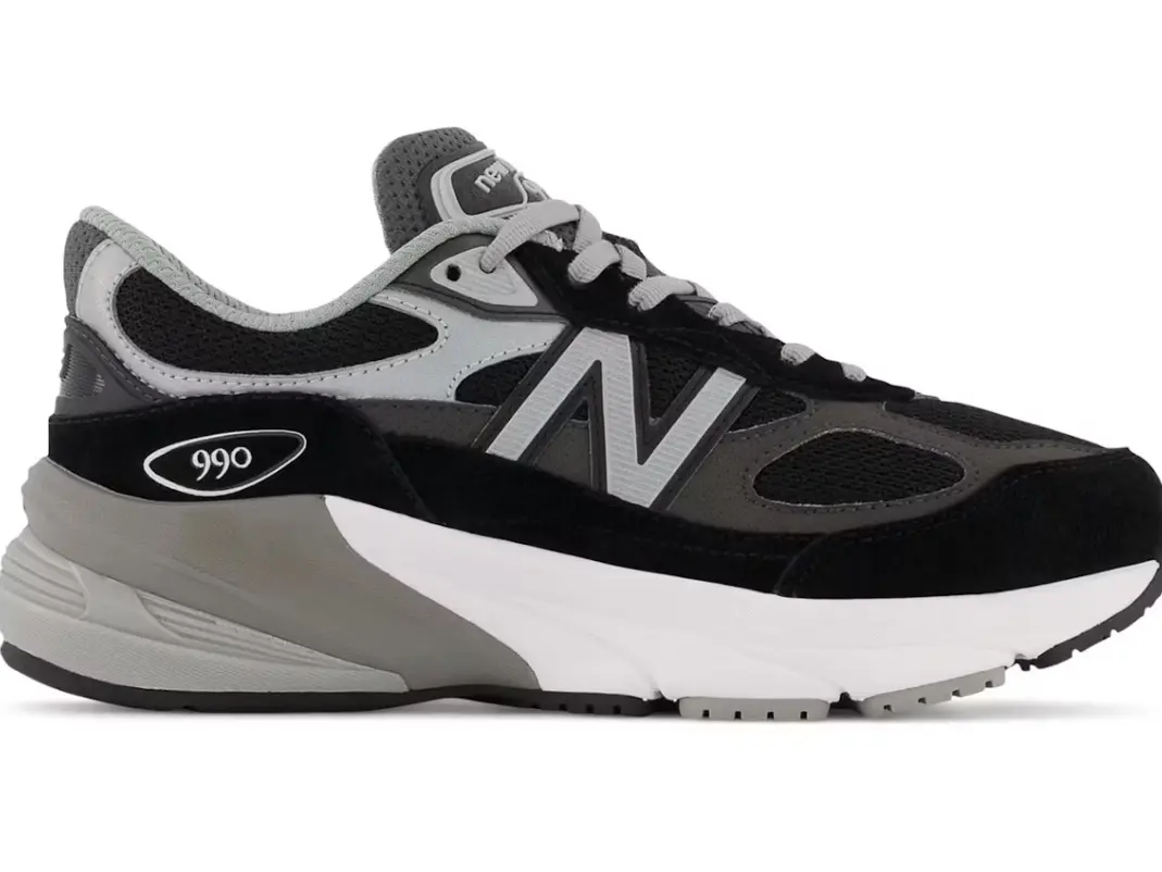 New Balance FuelCell 990v6 Black Silver (GS)