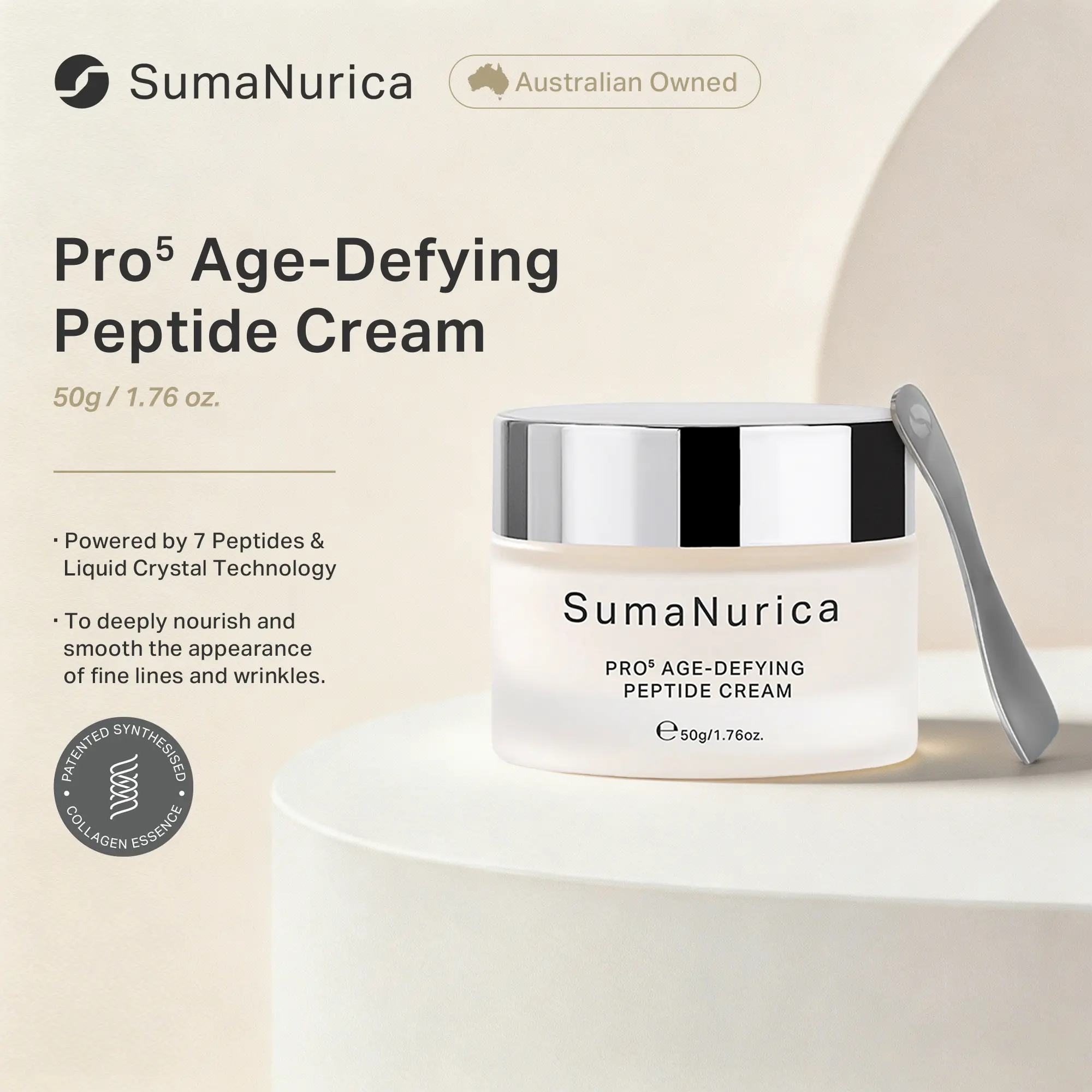 [SumaNurica] Pro⁵ Age-Defying Peptide Cream – Firm, Smooth & Restore Radiance