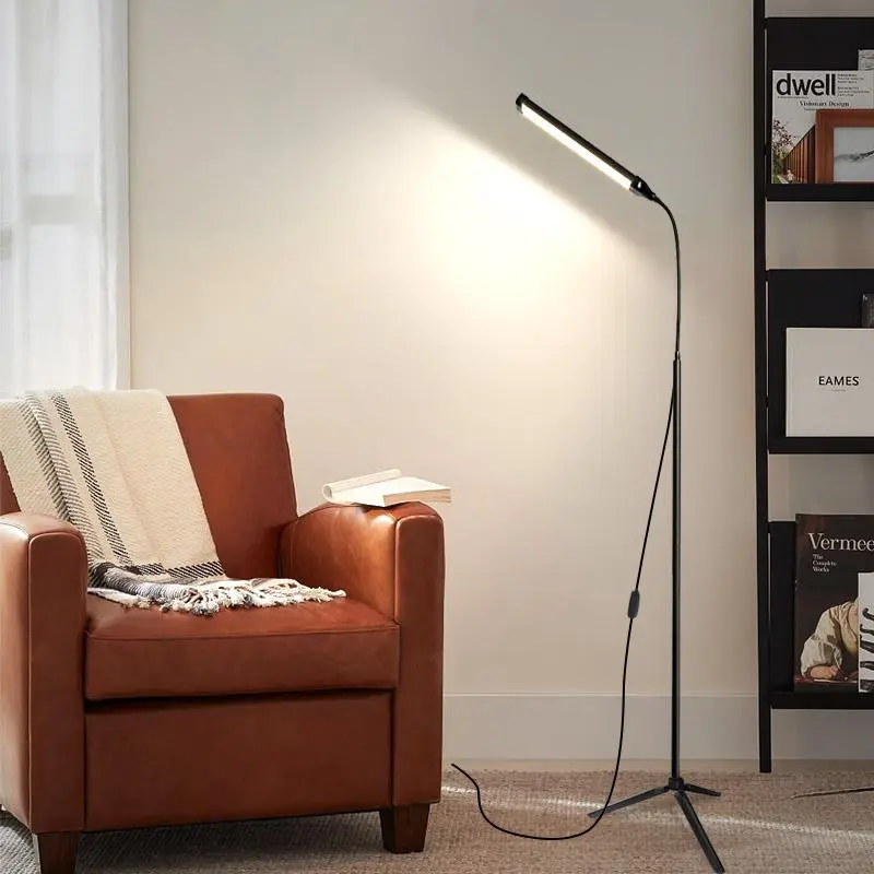 LED Floor Lamp, 360° Rotatable LED Floor Light, USB Powered Dimming Floor Lamp, Dimmable Floor Lamp, Suitable for Eyelash Extension, Beauty Salon, Makeup, Adjustable Lighting, Modern Mood Lighting, Modern Standing Light