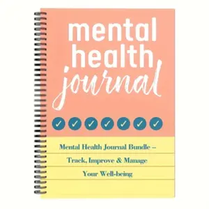 Mindfulness Journal: Mental Health Edition, Spiral Bound Planner, Planner Notebook, Relieve Anxiety & Stress, Track Emotions, Daily Reflection, Goal Planning, Unisex Healing Self-Care Diary