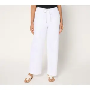 Studio Park x Amy Stran Petite Drawcord Jean- White