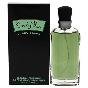 Liz Claiborne Lucky You For Men 3.4 oz EDC Spray - Fresh Citrus & Floral Cologne Blend Aroma Scented Perfume