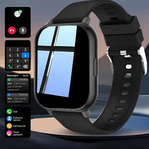 Smartwatch Bluetooth-compatible Calling Water Resistant Remote Camera Music Function USB Charging Android iOS Compatible Electronic Movement