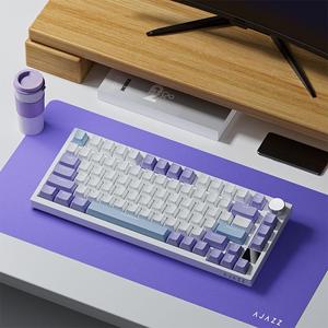 ajazz ak820 pro 75% mechanical keyboard, 1 count gasket-mounted gaming keyboard with tft smart display & knob, bt 5.1/2.4g wireless/type-c wired custom keyboard, durable keyboard