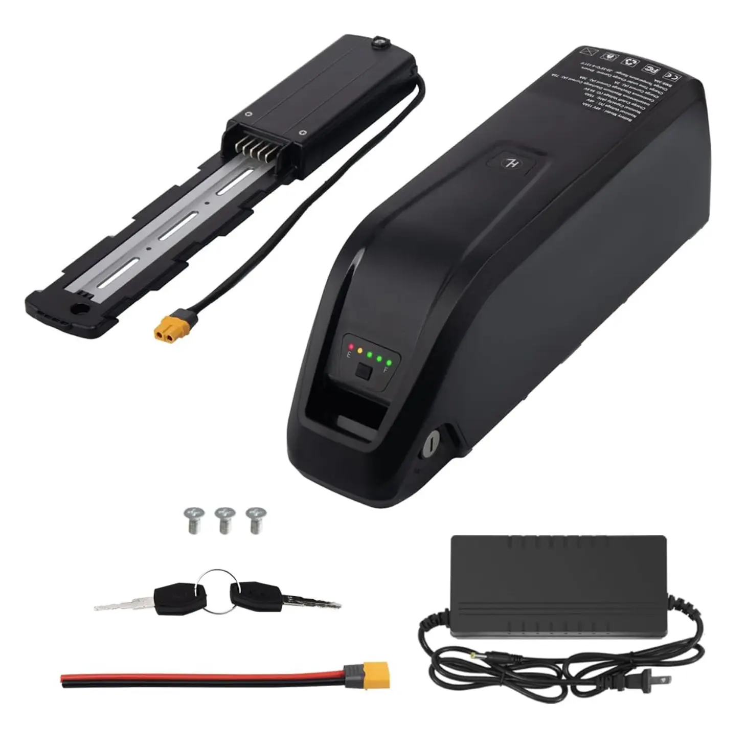 UAZ 48V 15.6Ah Ebike Battery, 48V Electric Bikes Lithium Battery Pack with 40A BMS, 5 Pin Baseplate and Safety Lock for 0-1500w Ebike Motor,Replaceable battery,Backup power,e bikes for adults electric,scooter,road bike,motorcycle,mountain bike Portable