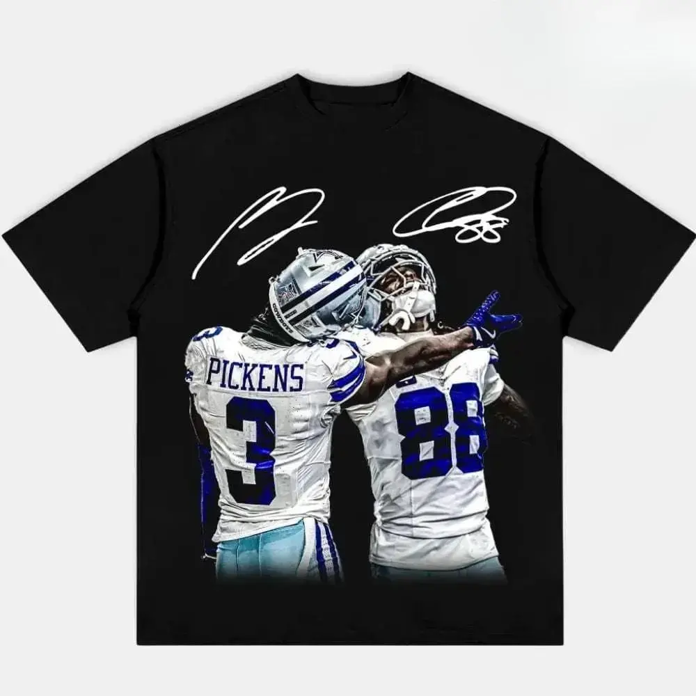 Unisex ⭐ Pickens X CeeDee "WE DEM BOYZ" Graphic T-Shirt – Unisex Adult Short Sleeve Cotton Tee, George Pickens & CeeDee Lamb Dallas Football Fan Shirt, Game Day Sports Streetwear Top for Men & Women, All Season Casual Wear Menswear Crewneck