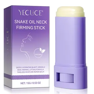 Yecuce Snake Oil Neck Firming Balm, Neck Firming Stick, Moisturizing Cream for Neck Care, Beauty Products, Lightweight Non-Greasy Formula, Improves Skin Texture, 100g Single Pack