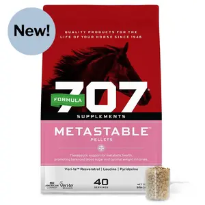 Formula 707 MetaStable Pellets for Horses - Support for Horses with Metabolic Issues - 40 Servings