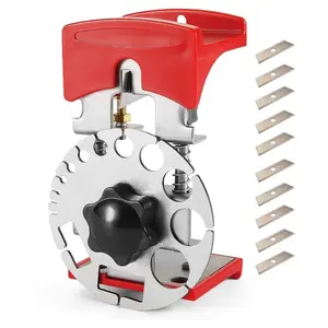 Wire Strippers Set, Adjustable Depth Portable Hand Wire Stripper, Efficient Fast Electrical Wiring Stripping Tool, with 10 replacement blades for Home and Professional Use, Multifunctional and Portable