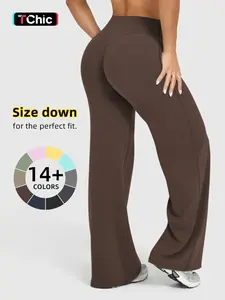 Women's High Waisted Elastic Loose Fit Straight Leg Pants, Butt Lifting Outdoor Casual Pants, Suitable for Yoga and Pilates, Comfortable Daily Wear, Womenswear