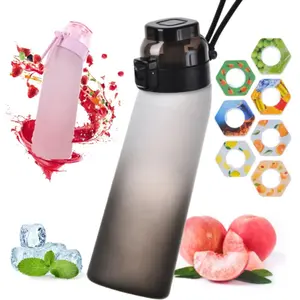 700ML Scent Flavored Water Bottle Scent Water Cup Sports Bottle with 3 Flavor Pods Air Water Up Bottle for Travel Hiking Tumbler