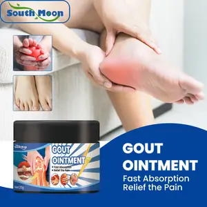 South Moon Gout Care Cream with Ginger Red Saffron & Ginseng for Joint Pain Swelling & Numbness Relief Fast Absorption