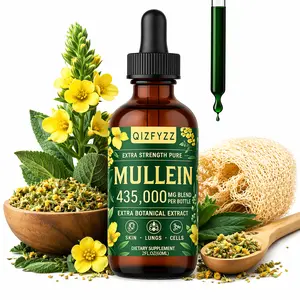 Mullein Leaf Drops | Lung Cleanse & Respiratory Support with Mullein Leaf & Marshmallow Root | 2 fl oz