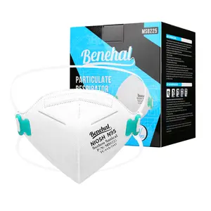 benehal N95 Mask NIOSH Approved 20-Pack, Particulate Respirator N95 Face Masks Universal Fit - Individually Wrapped