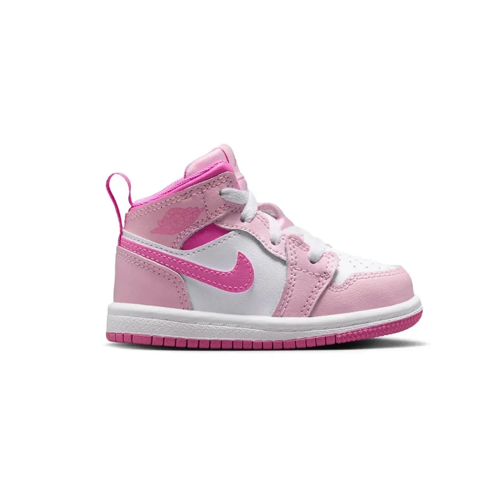 Toddler's Jordan 1 Mid Pink Foam/Pink Foam-China Rose (DQ8425 601)