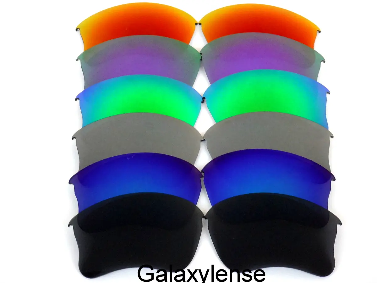 Galaxy Replacement Lenses for Oakley Flak Jacket XLJ Sunglasses 6 Color Pairs Sets Polarized 100% UVAB with Anti-Reflective and Impact Resistance protection GREAT GIFT SETS