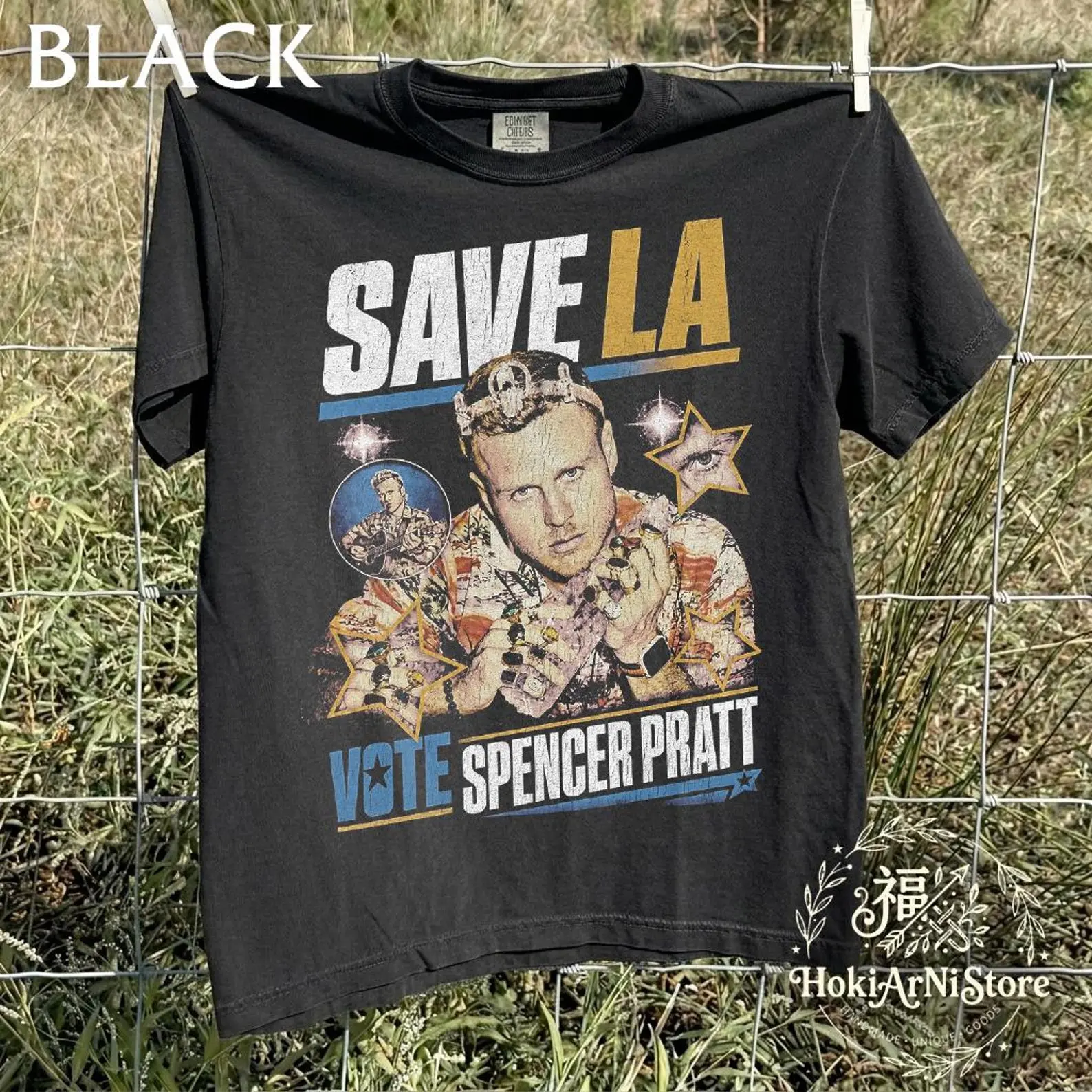 Spencer Pratt Shirt, Save LA Vote Spencer Pratt Vintage T-Shirt, 90s Graphic Tee, Spencer Pratt Merch, Retro Bootleg Unisex Shirt